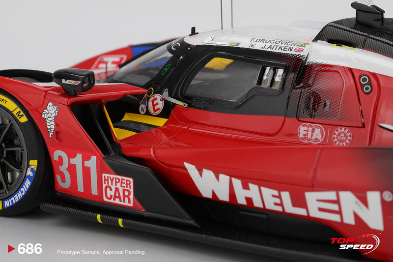 Laad de afbeelding in de Gallery-viewer, Cadillac V-SERIES.R #311 CADILLAC WHELEN LE MANS 24 UUR 2025 TOP SPEED 1:18
