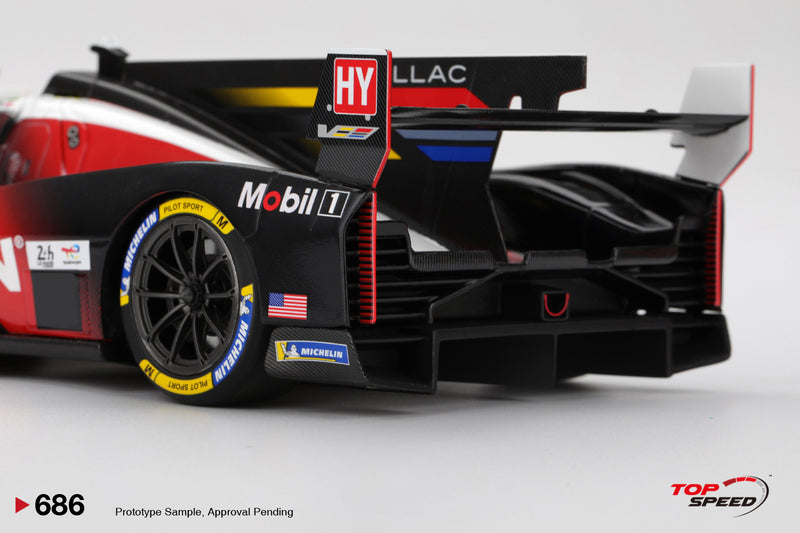 Laad de afbeelding in de Gallery-viewer, Cadillac V-SERIES.R #311 CADILLAC WHELEN LE MANS 24 UUR 2025 TOP SPEED 1:18
