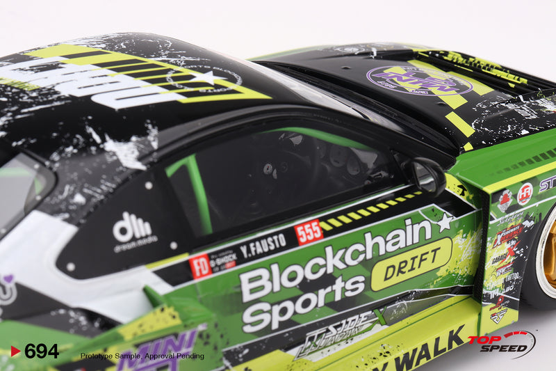 Chargez l'image dans la visionneuse de la galerie, Nissan SILVIA S15 LB-SUPER SILHOUETTE #555 V2 FORMULE DRIFT JAPON 2024 TOP SPEED 1:18
