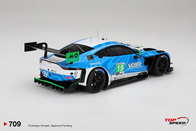 Chargez l'image dans la visionneuse de la galerie, Aston Martin VANTAGE GT3 EVO n°19 VAN DER STEUR RACING DAYTONA 24 HEURES 2025 TOP SPEED 1:18
