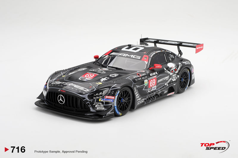 Chargez l'image dans la visionneuse de la galerie, MERCEDES-BENZ AMG GT3 #69 GETSPEED DAYTONA 24 HRS 2026 TOP SPEED 1:18
