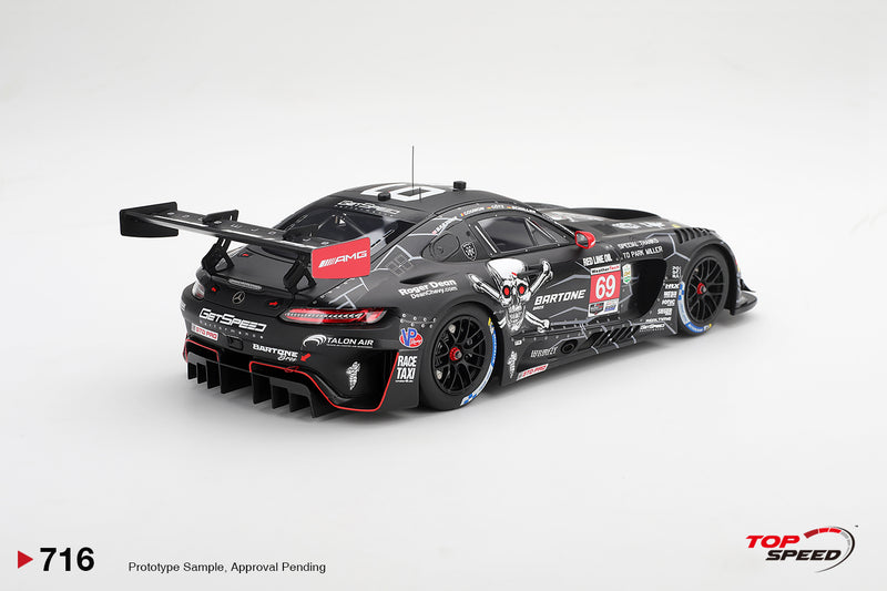 Chargez l'image dans la visionneuse de la galerie, MERCEDES-BENZ AMG GT3 #69 GETSPEED DAYTONA 24 HRS 2026 TOP SPEED 1:18
