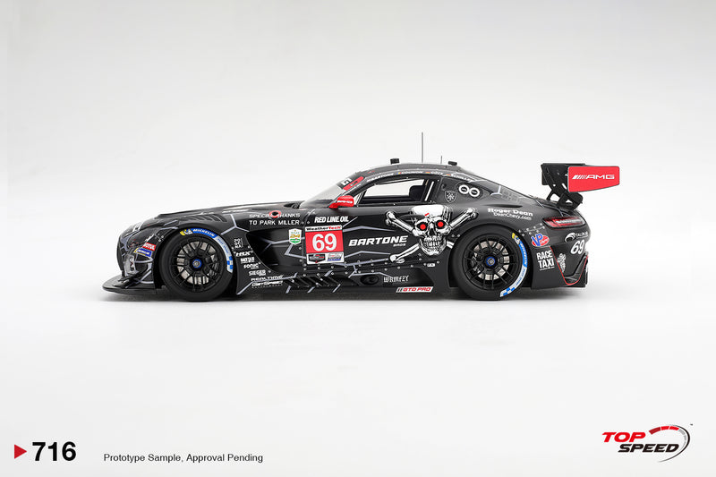 Chargez l'image dans la visionneuse de la galerie, MERCEDES-BENZ AMG GT3 #69 GETSPEED DAYTONA 24 HRS 2026 TOP SPEED 1:18
