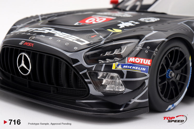 Chargez l'image dans la visionneuse de la galerie, MERCEDES-BENZ AMG GT3 #69 GETSPEED DAYTONA 24 HRS 2026 TOP SPEED 1:18
