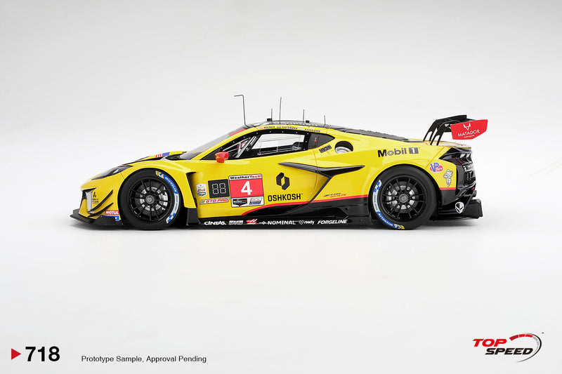 Chargez l'image dans la visionneuse de la galerie, CHEVROLET CORVETTE Z06 GT3.R #4 CORVETTE RACING BY PRATT MILLER MOTORSPORTS DAYTONA 24 HRS 2026 TOP SPEED 1:18
