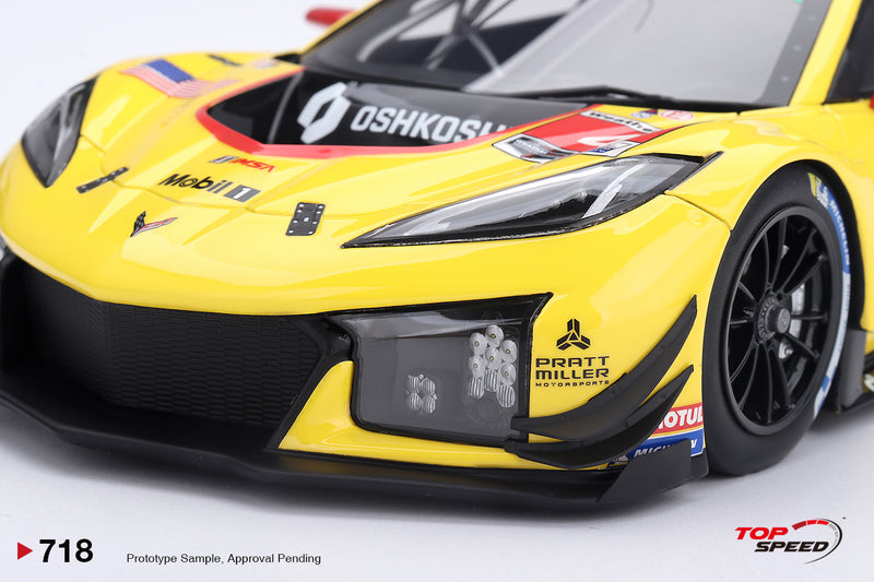 Chargez l'image dans la visionneuse de la galerie, CHEVROLET CORVETTE Z06 GT3.R #4 CORVETTE RACING BY PRATT MILLER MOTORSPORTS DAYTONA 24 HRS 2026 TOP SPEED 1:18
