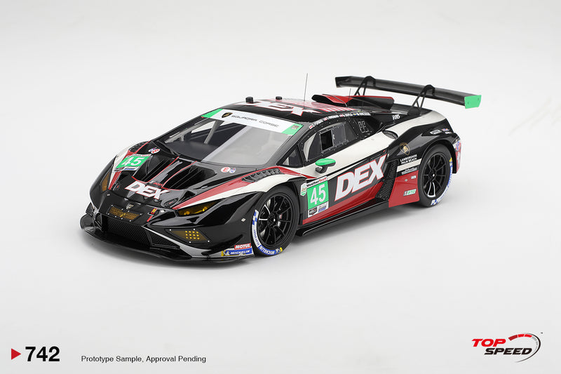 Chargez l'image dans la visionneuse de la galerie, LAMBORGHINI HURACAN GT3 EVO2 #45 DEX WAYNE TAYLOR RACING DAYTONA 24 HRS 2026 TOP SPEED 1:18
