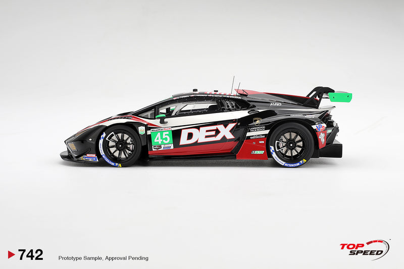 Chargez l'image dans la visionneuse de la galerie, LAMBORGHINI HURACAN GT3 EVO2 #45 DEX WAYNE TAYLOR RACING DAYTONA 24 HRS 2026 TOP SPEED 1:18
