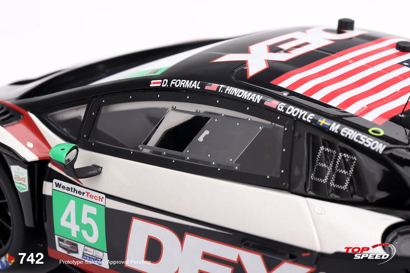 Chargez l'image dans la visionneuse de la galerie, LAMBORGHINI HURACAN GT3 EVO2 #45 DEX WAYNE TAYLOR RACING DAYTONA 24 HRS 2026 TOP SPEED 1:18
