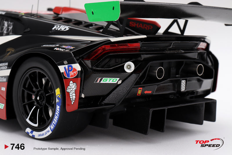 Load image into Gallery viewer, LAMBORGHINI HURACAN GT3 EVO2 #45 DEX WAYNE TAYLOR RACING LAGUNA SECA CLASS WINNER 2026 TOP SPEED 1:18
