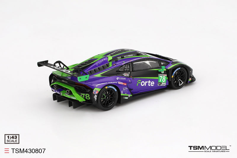 Load image into Gallery viewer, Lamborghini HURACAN GT3 EVO2 #78 FORTE RACING DAYTONA 24 HRS 2024 TSM Model 1:43
