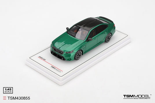 Bmw M5 (G99) VERT MÉTALLISÉ ÎLE DE MAN 2025 TSM Model 1:43