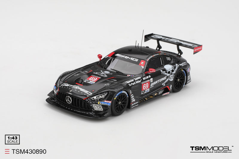 Laad de afbeelding in de Gallery-viewer, Mercedes AMG GT3 EVO #69 GETSPEED DAYTONA 24 UUR 2025 TSM Model 1:43
