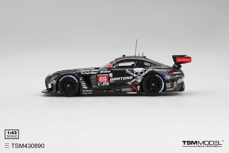 Laad de afbeelding in de Gallery-viewer, Mercedes AMG GT3 EVO #69 GETSPEED DAYTONA 24 UUR 2025 TSM Model 1:43

