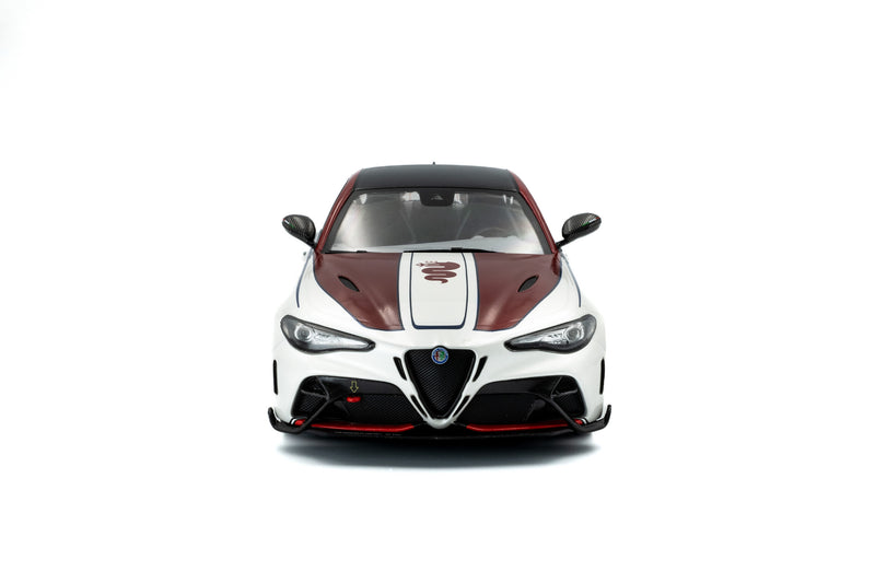 Load image into Gallery viewer, Alfa Romeo GIULIA GTA-M BIANCO I ROSSO WHITE 2023 SOLIDO 1:18
