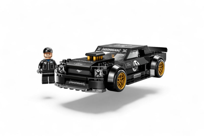 Load image into Gallery viewer, FORD MUSTANG HOONICORN V1 "KEN BMOCKS 1965" BLACK LEGO SPEED CHAMPIONS
