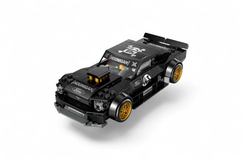 Load image into Gallery viewer, FORD MUSTANG HOONICORN V1 "KEN BMOCKS 1965" BLACK LEGO SPEED CHAMPIONS
