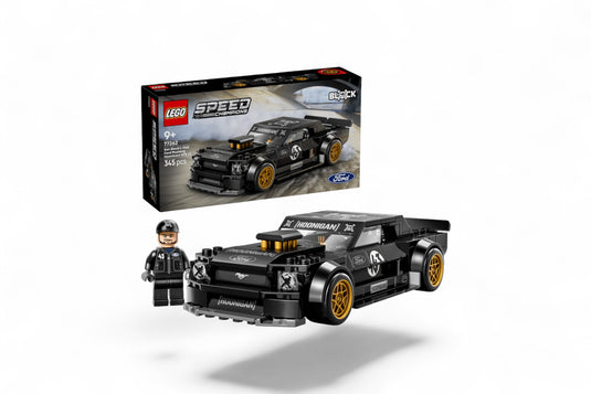 FORD MUSTANG HOONICORN V1 "KEN BMOCKS 1965" BLACK LEGO SPEED CHAMPIONS