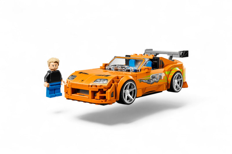 Load image into Gallery viewer, TOYOTA SUPRA MK4 ORANGE FAST&amp;FURIOUS LEGO SPEED CHAMPIONS
