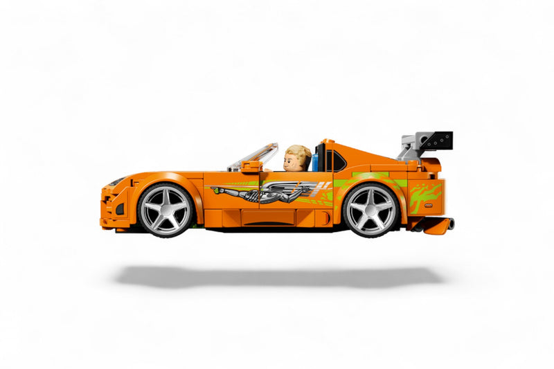 Load image into Gallery viewer, TOYOTA SUPRA MK4 ORANGE FAST&amp;FURIOUS LEGO SPEED CHAMPIONS
