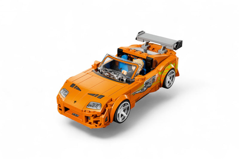 Load image into Gallery viewer, TOYOTA SUPRA MK4 ORANGE FAST&amp;FURIOUS LEGO SPEED CHAMPIONS
