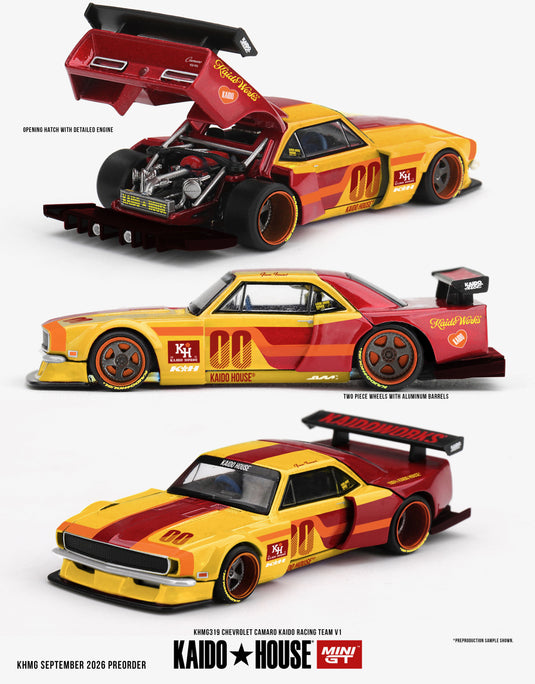 CHEVROLET CAMARO KAIDO RACING TEAM V1 1979 MINI GT 1:64