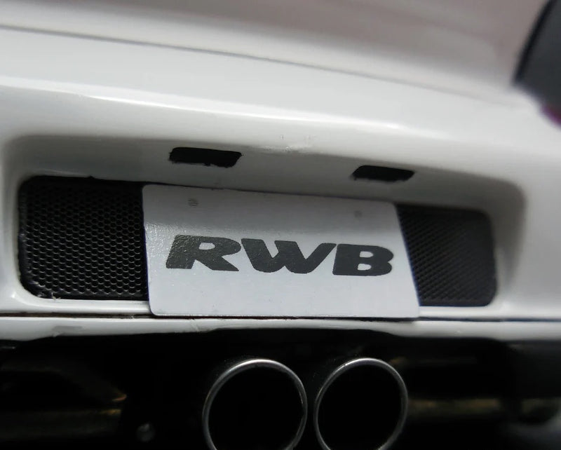 Load image into Gallery viewer, Porsche RWB 997 GT3 WHITE/BLUE IGNITION MODEL 1:18
