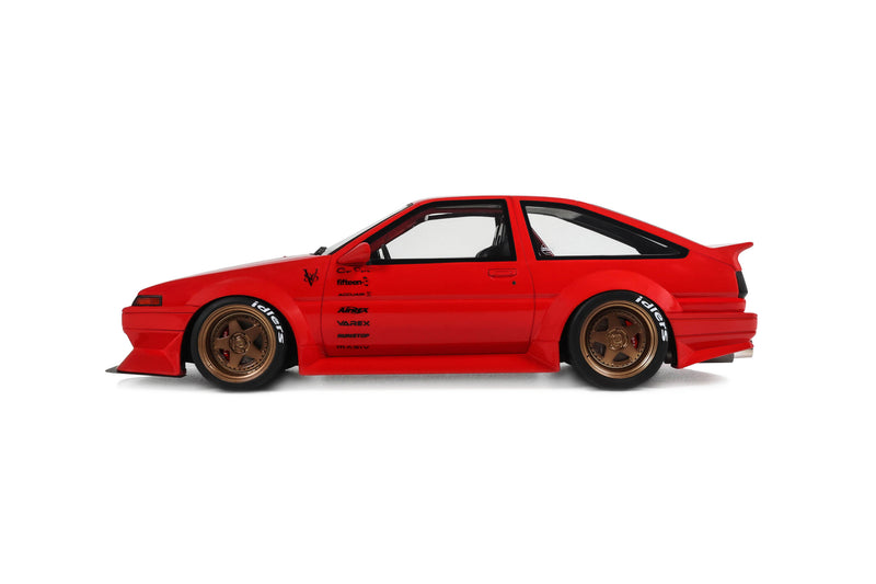 Chargez l'image dans la visionneuse de la galerie, TOYOTA AE86 SPRINTER TRUENO CARROSSERIE LARGE ROUGE 1986 OTTOmobile 1:18
