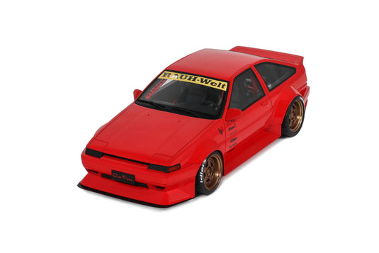 TOYOTA AE86 SPRINTER TRUENO CARROSSERIE LARGE ROUGE 1986 OTTOmobile 1:18