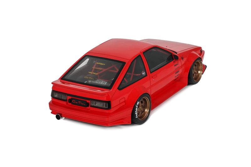 Chargez l'image dans la visionneuse de la galerie, TOYOTA AE86 SPRINTER TRUENO CARROSSERIE LARGE ROUGE 1986 OTTOmobile 1:18

