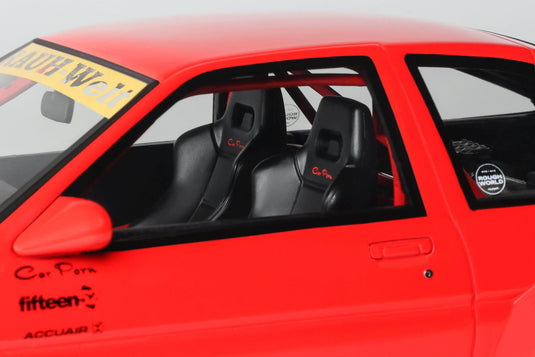 TOYOTA AE86 SPRINTER TRUENO CARROSSERIE LARGE ROUGE 1986 OTTOmobile 1:18