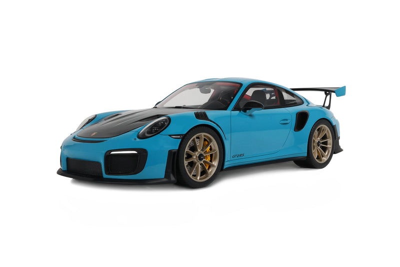 Laad de afbeelding in de Gallery-viewer, PORSCHE 911 [991.2] GT2 RS MIAMI BLAUW 2018 GT SPIRIT 1:12
