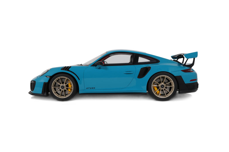 Laad de afbeelding in de Gallery-viewer, PORSCHE 911 [991.2] GT2 RS MIAMI BLAUW 2018 GT SPIRIT 1:12
