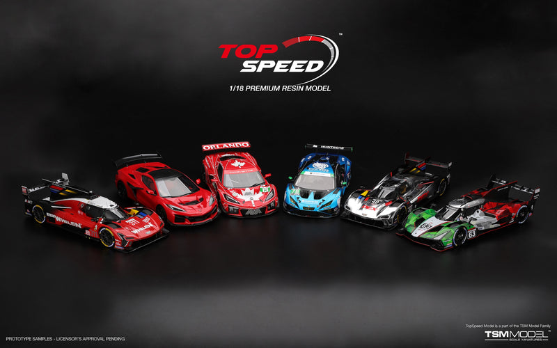 Laad de afbeelding in de Gallery-viewer, Chevrolet CORVETTE GT3 R #13 AWA RACING LE MANS 24 UUR 2025 TOP SPEED 1:18

