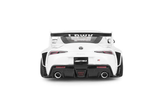 TOYOTA GR SUPRA KIT CARROSSERIE LIBERTY WALK BLANC/ROSE 2025 SOLIDO 1:18