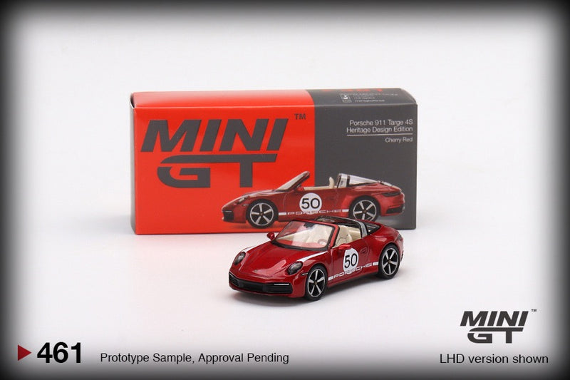 Laad de afbeelding in de Gallery-viewer, Porsche 911 Targa 4S Heritage design Nr.50 MINI GT 1:64
