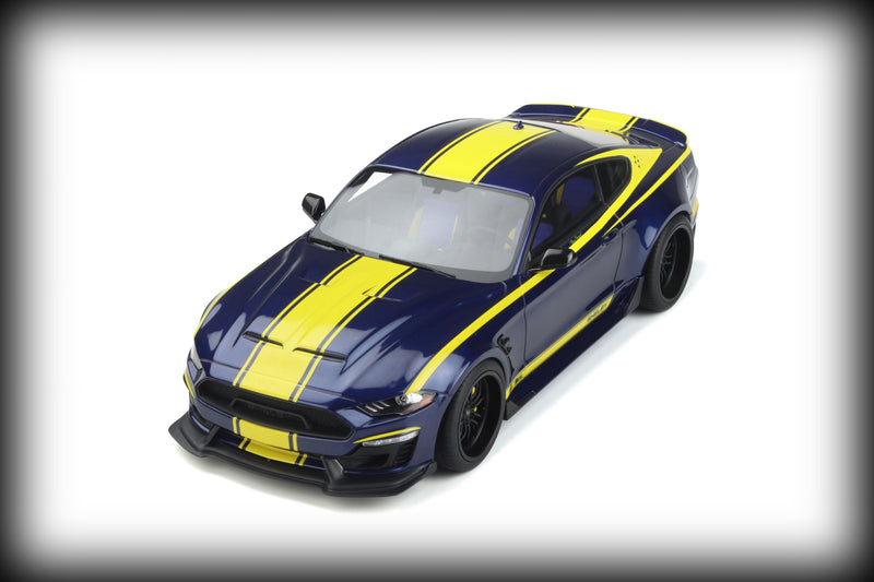 Laad de afbeelding in de Gallery-viewer, &lt;tc&gt;Ford MUSTANG SHELBY SUPER SNAKE BLUE HORNET 2021 GT SPIRIT 1:18&lt;/tc&gt;
