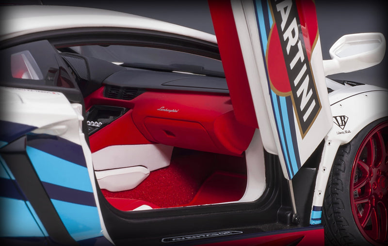 Chargez l&#39;image dans la visionneuse de la galerie, &lt;tc&gt;Lamborghini LIBERTY WALK LB-WORKS AVENTADOR (édition Martini) AUTOart 1:18&lt;/tc&gt;
