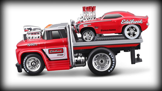 Chevrolet C60 FLATBED 1966 + Chevrolet Camaro SS 1969 Nr.02 MAISTO 1:64 (6836503150697)