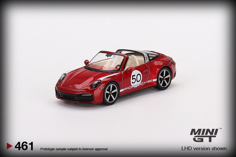 Laad de afbeelding in de Gallery-viewer, Porsche 911 Targa 4S Heritage design Nr.50 MINI GT 1:64
