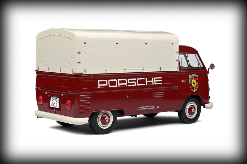 Laad de afbeelding in de Gallery-viewer, &lt;tc&gt;Volkswagen T1 PICK-UP PORSCHE SERVICE 1950  SOLIDO 1:18&lt;/tc&gt;
