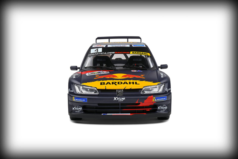 Laad de afbeelding in de Gallery-viewer, Peugeot 306 MAXI BLACK RALLY DU MONT BLANC 2021 SOLIDO 1:18
