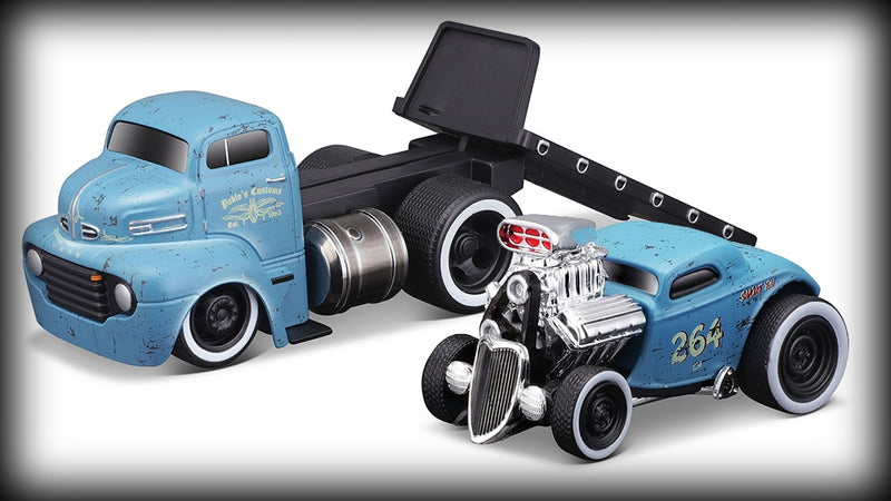 Load image into Gallery viewer, Ford COE 1950 + Ford 3W COUPE 1933 Nr.01 MAISTO 1:64 (6836478509161)
