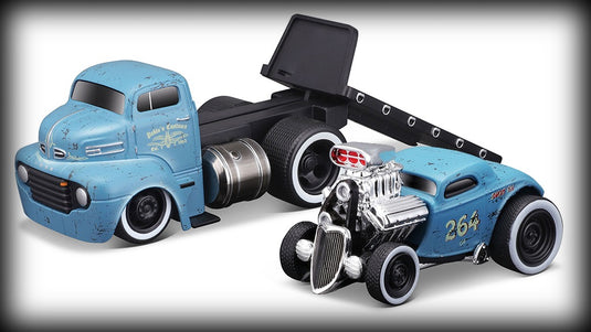 Ford COE 1950 + Ford 3W COUPE 1933 Nr.01 MAISTO 1:64 (6836478509161)