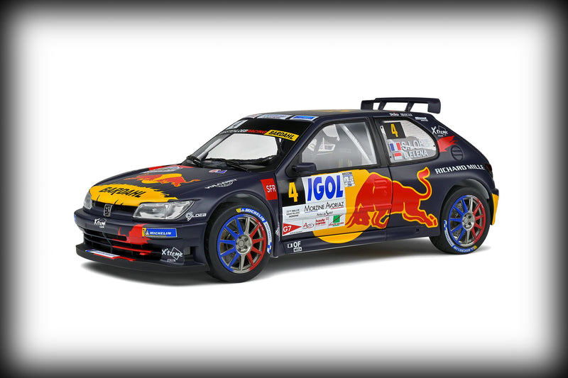 Load image into Gallery viewer, Peugeot 306 MAXI BLACK RALLY DU MONT BLANC 2021 SOLIDO 1:18
