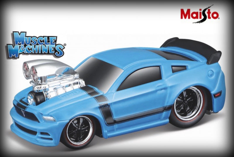 Laad de afbeelding in de Gallery-viewer, Ford MUSTANG BOSS 302 2013 Nr.16 MAISTO 1:64 (6834939527273)
