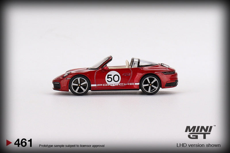 Laad de afbeelding in de Gallery-viewer, Porsche 911 Targa 4S Heritage design Nr.50 MINI GT 1:64
