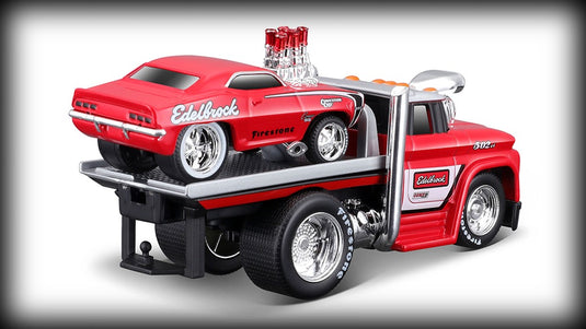 Chevrolet C60 FLATBED 1966 + Chevrolet Camaro SS 1969 Nr.02 MAISTO 1:64 (6836503150697)