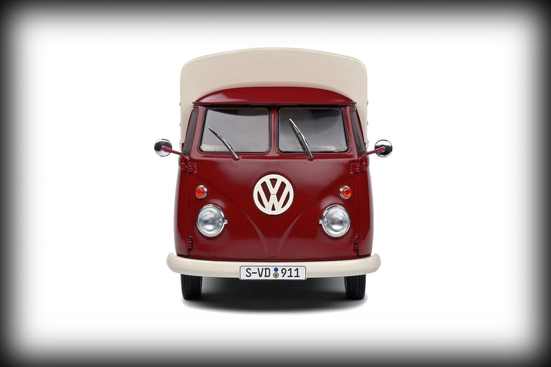 Laad de afbeelding in de Gallery-viewer, &lt;tc&gt;Volkswagen T1 PICK-UP PORSCHE SERVICE 1950  SOLIDO 1:18&lt;/tc&gt;
