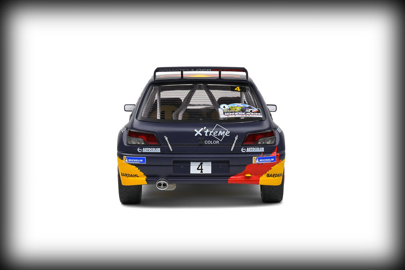 Laad de afbeelding in de Gallery-viewer, Peugeot 306 MAXI BLACK RALLY DU MONT BLANC 2021 SOLIDO 1:18
